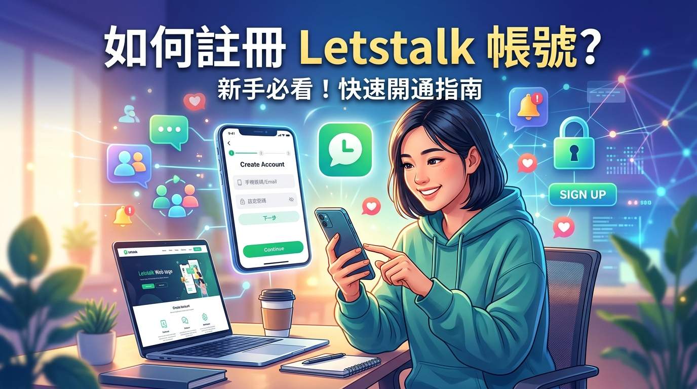 如何註冊 Letstalk 帳號?